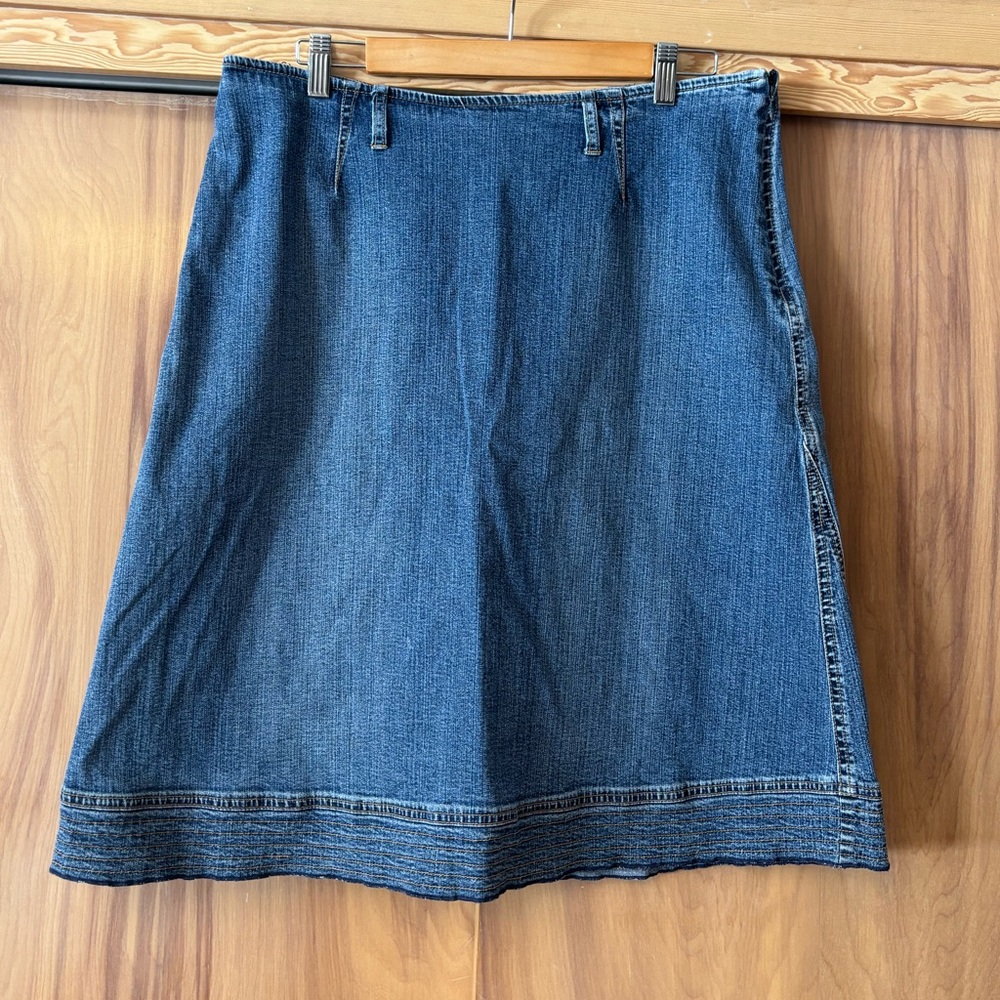 Denim Blue Skirt, Susan Bristol Jean skirt, Modest Denim skirt, Midi Jean skirt